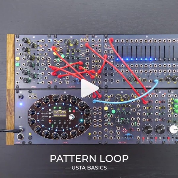 Virtuous cycle or vicious cycle? In Pattern Mode, it’s up to you!⁠ Each track of the USTA sequencer has 32 patterns of 16 steps each. By editing the First and Last pattern, you can choose the ends of your pattern loop, on the fly!⁠