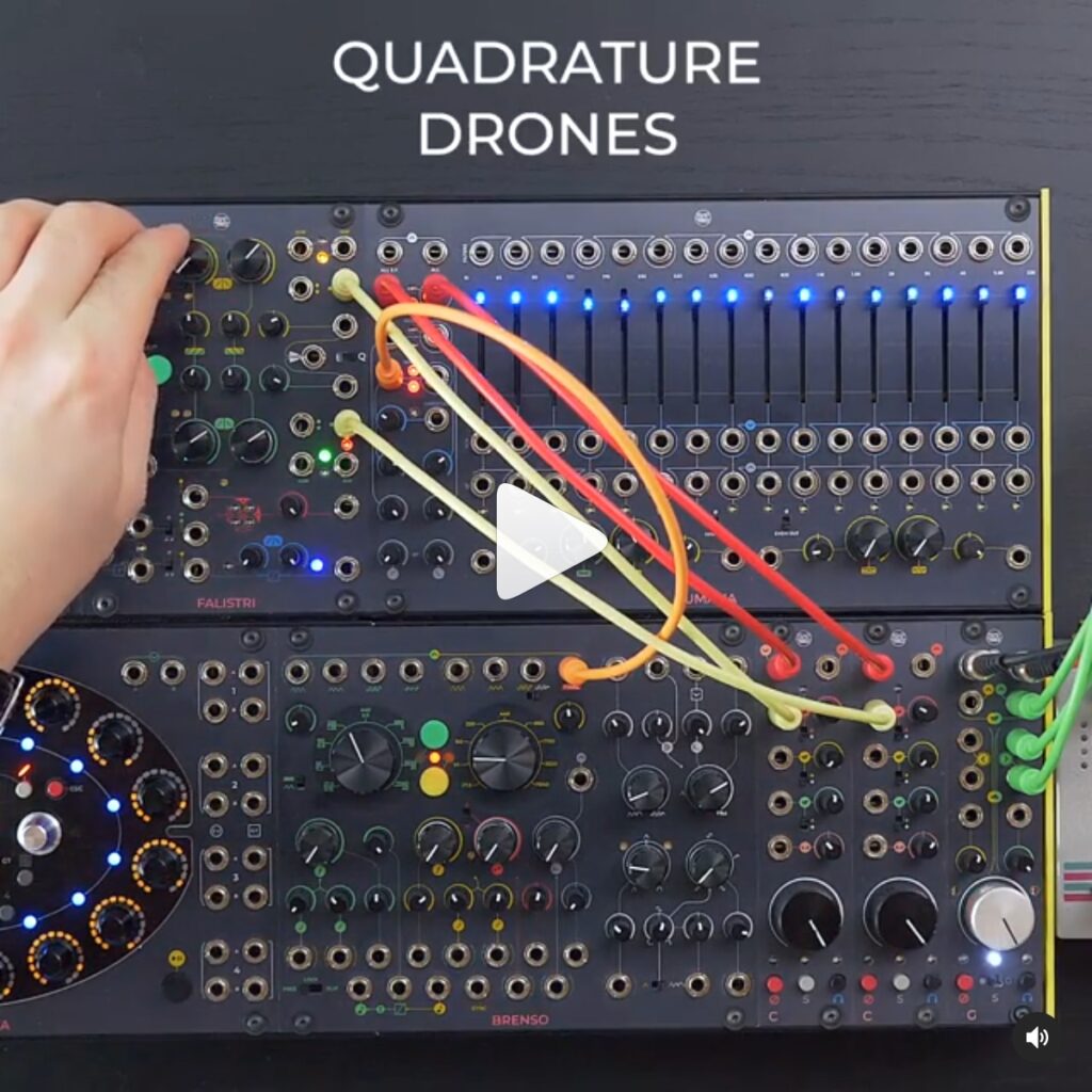 Quadrature Mode is more than just ADSR: in this patch we use it to create two interconnected LFOs, which animate the stereo image of our BRENSO oscillator.⁠