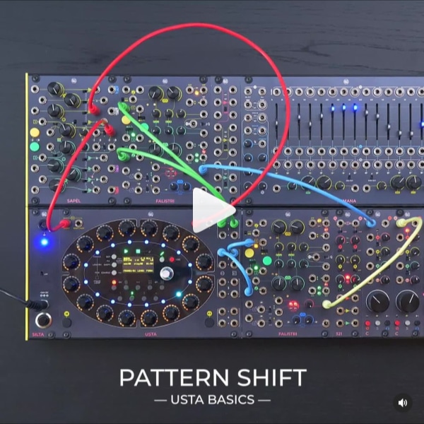 On the USTA sequencer, the Pattern Shift function allows you to change the pattern order with external CV, but still within the Pattern Loop of your choice!
