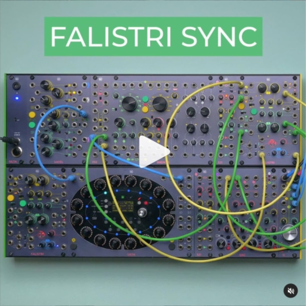 Today we’ll create some complex waveforms with FALISTRI! Using both generators at audio rate, and patching one’s EOF to the other’s trig/gate input, we can obtain a sort of flip sync, where an oscillator forces the other to its rising stage.⁠