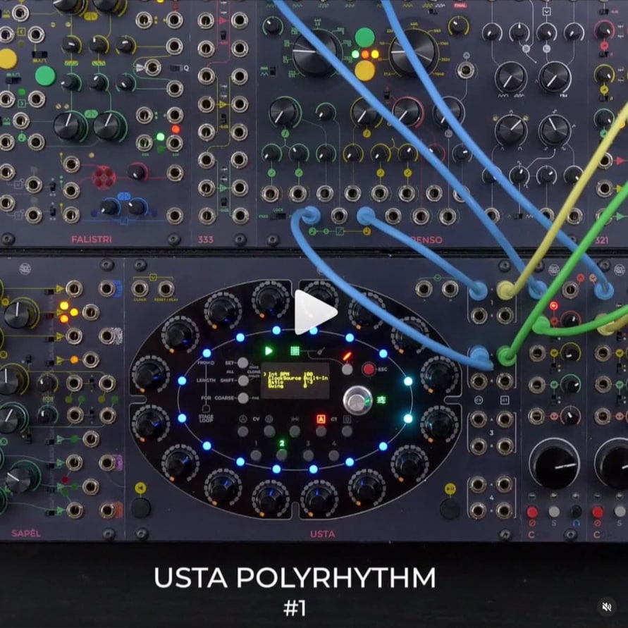 It is nice to see how much of a difference can a small number make.⁠
In this patch, we had two tracks playing the exact same melody. What we did was just change the Clock Ratio of one track, to achieve a nice 3:2 polyrhythm.
There's at least another way to get polyrhythms out of USTA, but we'll see that in another video!