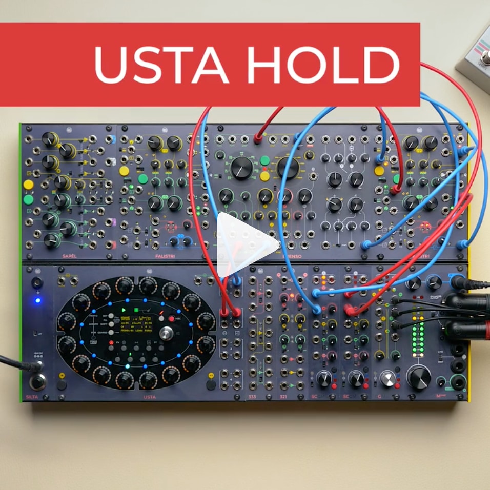 An effortless technique for the USTA sequencer: while playing, hold Set All and push a CV or gate button while playing. It will keep the value played at that specific moment until you release it!⁠